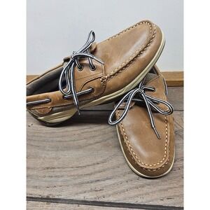 Mountain Creek men's size 10.5M brown boat shoes Mens Lace Up Loafer Swade Shoes